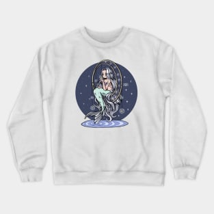 Mermaid in Dreamcatcher Crewneck Sweatshirt